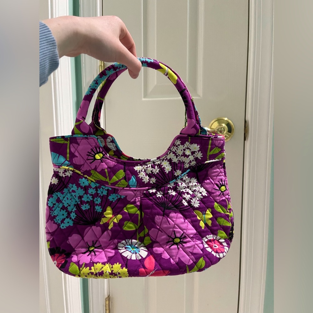 vera bradley mini tote flutterby